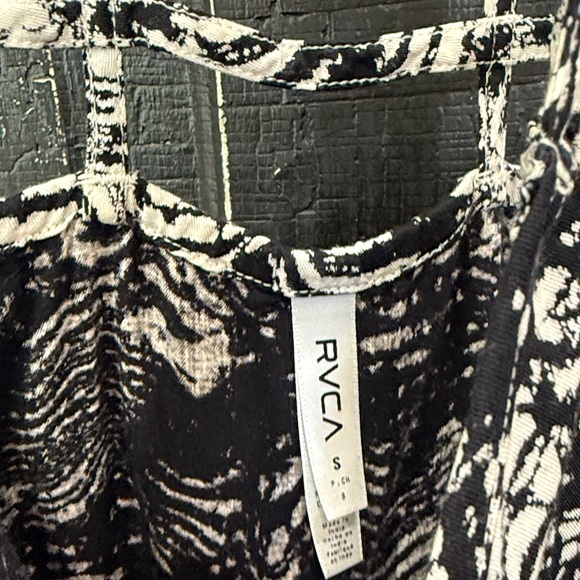 RVCA Black and White Strappy Dress - Picture 3 of 5